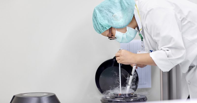 Almacenamiento en nitrógeno líquido