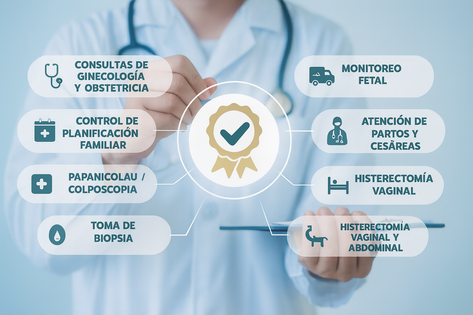 Servicios complementarios: accesos rápidos a funciones médicas